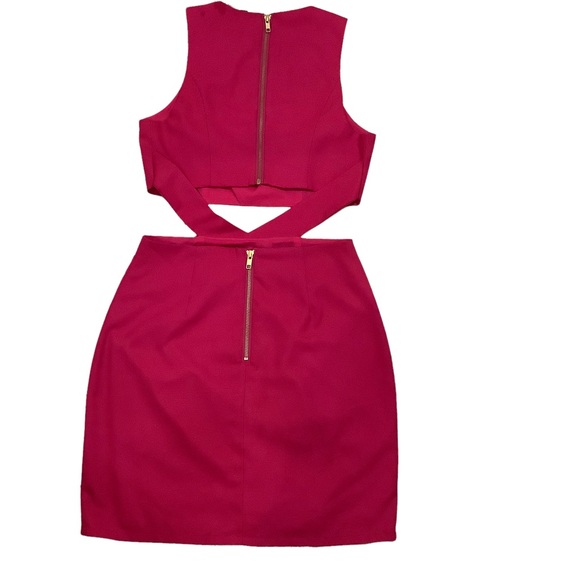 NBD x Naven Magenta Cut-out Mini Dress - Picture 4 of 9